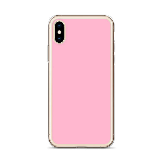 Cotton Candy Pink iPhone Clear Thin Case Plain Color CREATIVETECH