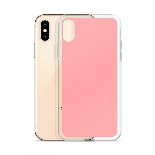 Plain Color Wewak Pink iPhone Case Clear Bump Resistant Flexible CREATIVETECH