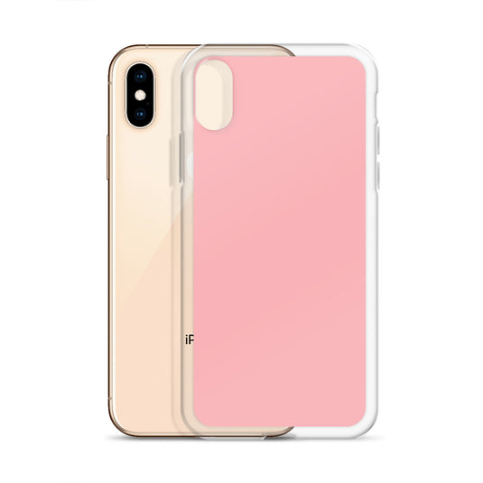 Plain Color Light Pink iPhone Case Clear Bump Resistant Flexible CREATIVETECH