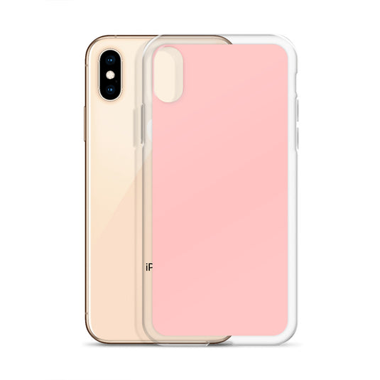 Plain Color Flamingo Pink iPhone Case Clear Bump Resistant Flexible CREATIVETECH