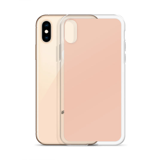 Plain Color Zinnwaldite Pink iPhone Case Clear Bump Resistant Flexible CREATIVETECH