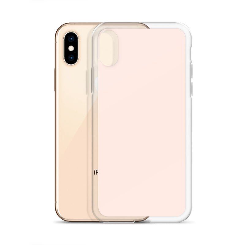 Load image into Gallery viewer, Plain Color Wisp Pink iPhone Case Clear Bump Resistant Flexible CREATIVETECH