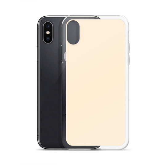 Plain Color Papaya Orange Yellow iPhone Case Clear Bump Resistant Flexible CREATIVETECH