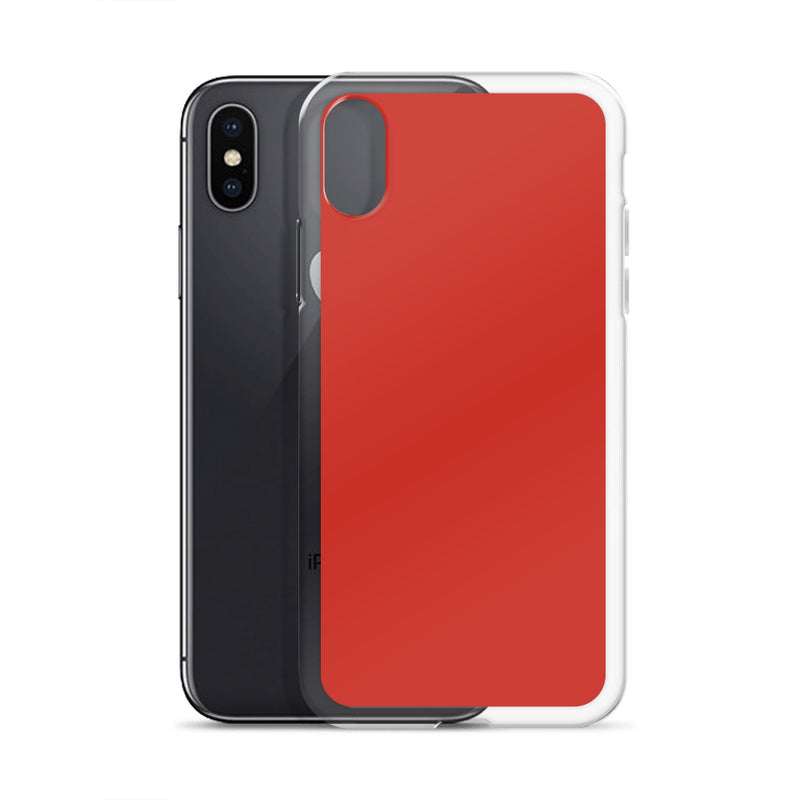 Load image into Gallery viewer, Plain Color Harley Red iPhone Case Clear Bump Resistant Flexible CREATIVETECH