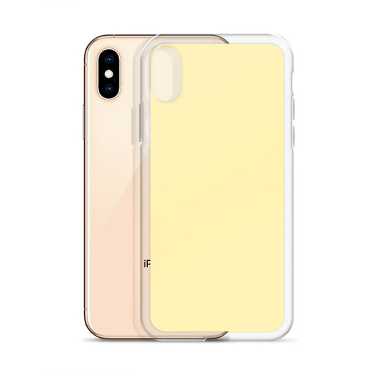Plain Color Banana Yellow iPhone Case Clear Bump Resistant CREATIVETECH