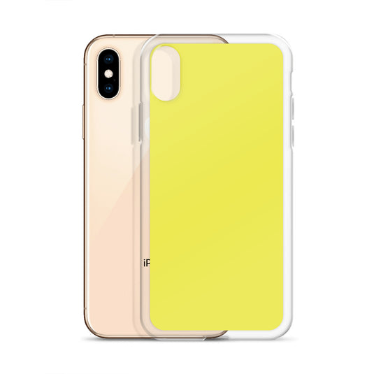 Plain Color Daisy Yellow iPhone Case Clear Bump Resistant CREATIVETECH