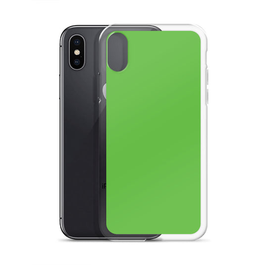 Plain Color Kelly Green iPhone Case Clear Bump Resistant CREATIVETECH