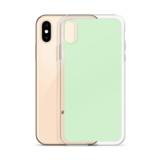 Plain Color Tara Green iPhone Case Clear Bump Resistant CREATIVETECH