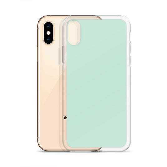 Plain Color Aero Green iPhone Case Clear Bump Resistant CREATIVETECH