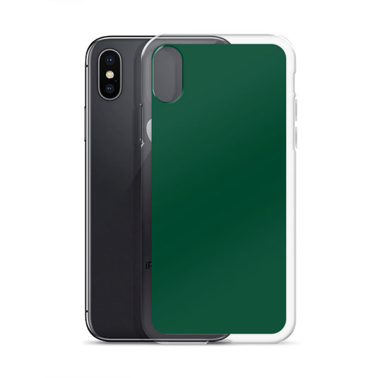 Plain Color British Racing Green iPhone Case Clear Bump Resistant CREATIVETECH