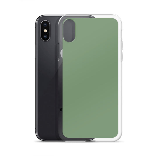 Plain Color Amulet Green iPhone Case Clear Bump Resistant CREATIVETECH