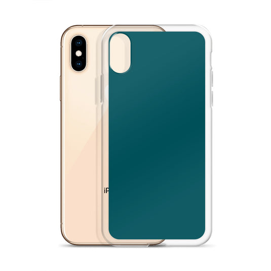 Plain Color Sherpa Blue iPhone Case Clear Bump Resistant CREATIVETECH