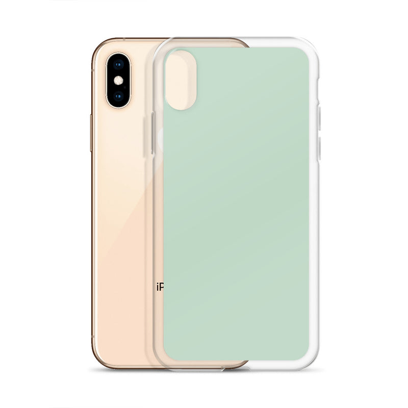 Load image into Gallery viewer, Plain Color Shallow Edgewater Blue iPhone Case Clear Bump Resistant CREATIVETECH