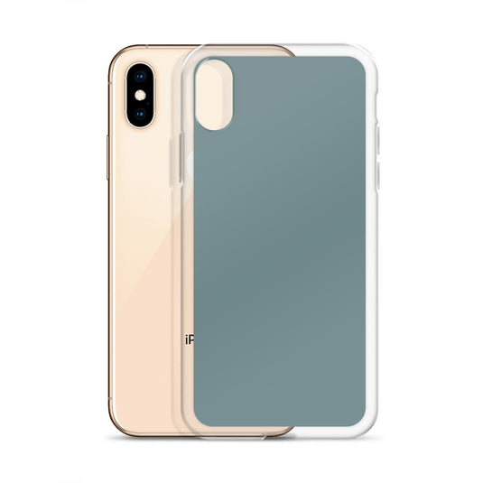 Plain Color Gothic Blue iPhone Case Clear Bump Resistant CREATIVETECH