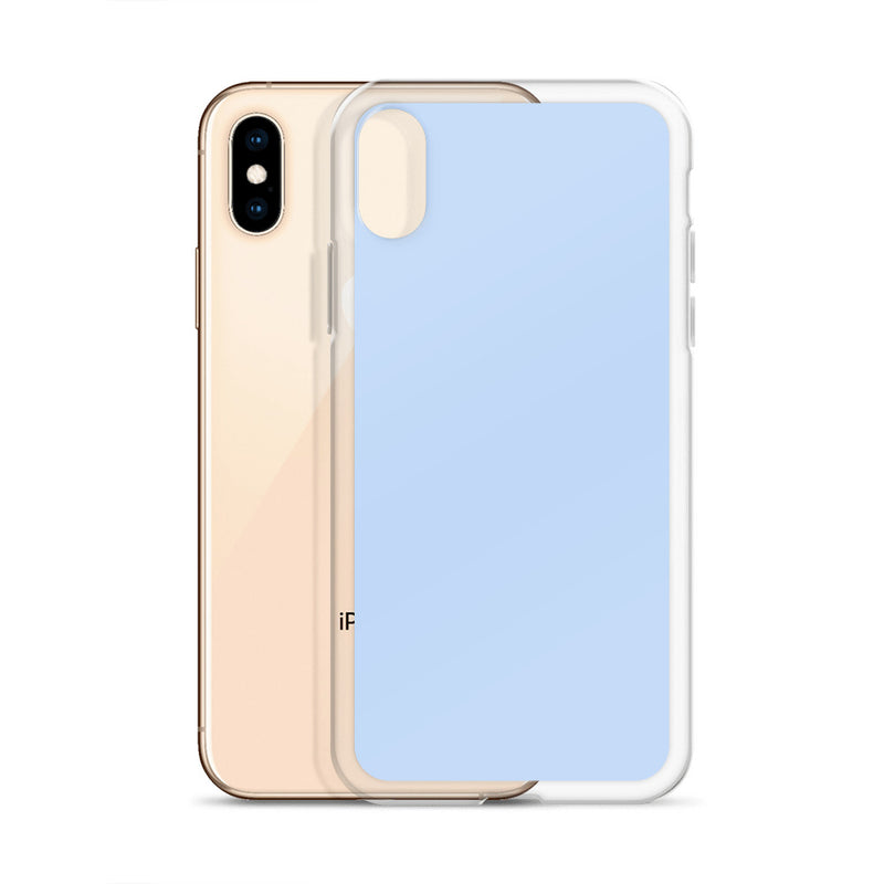 Load image into Gallery viewer, Plain Color Hawkes Blue iPhone Case Clear Bump Resistant CREATIVETECH