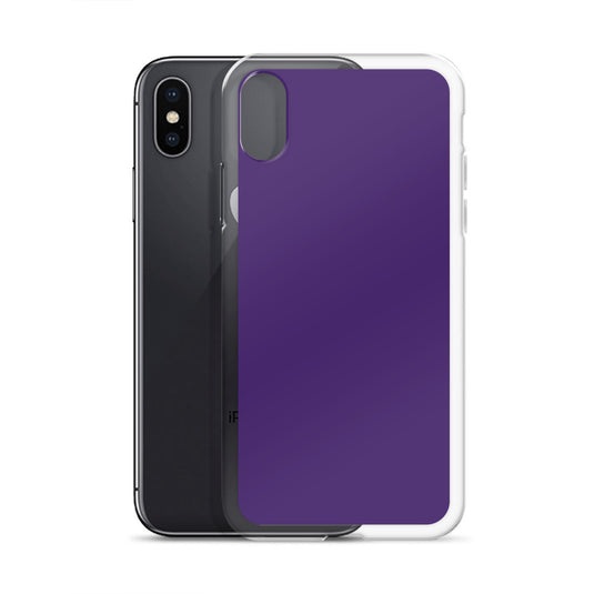 Purple iPhone Clear Thin Case Plain Color CREATIVETECH