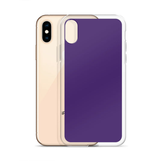 Purple iPhone Clear Thin Case Plain Color CREATIVETECH