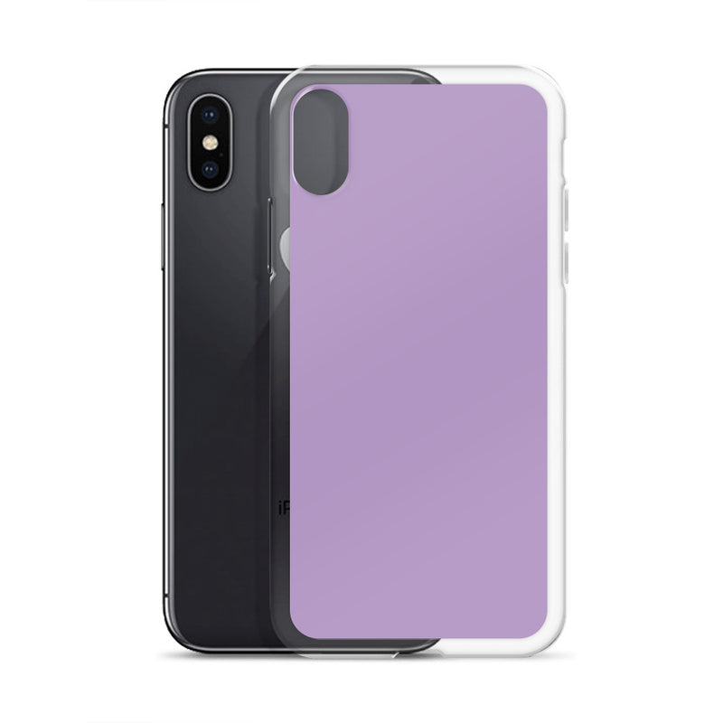 Load image into Gallery viewer, East Side Violet Purple iPhone Clear Thin Case Plain Color CREATIVETECH