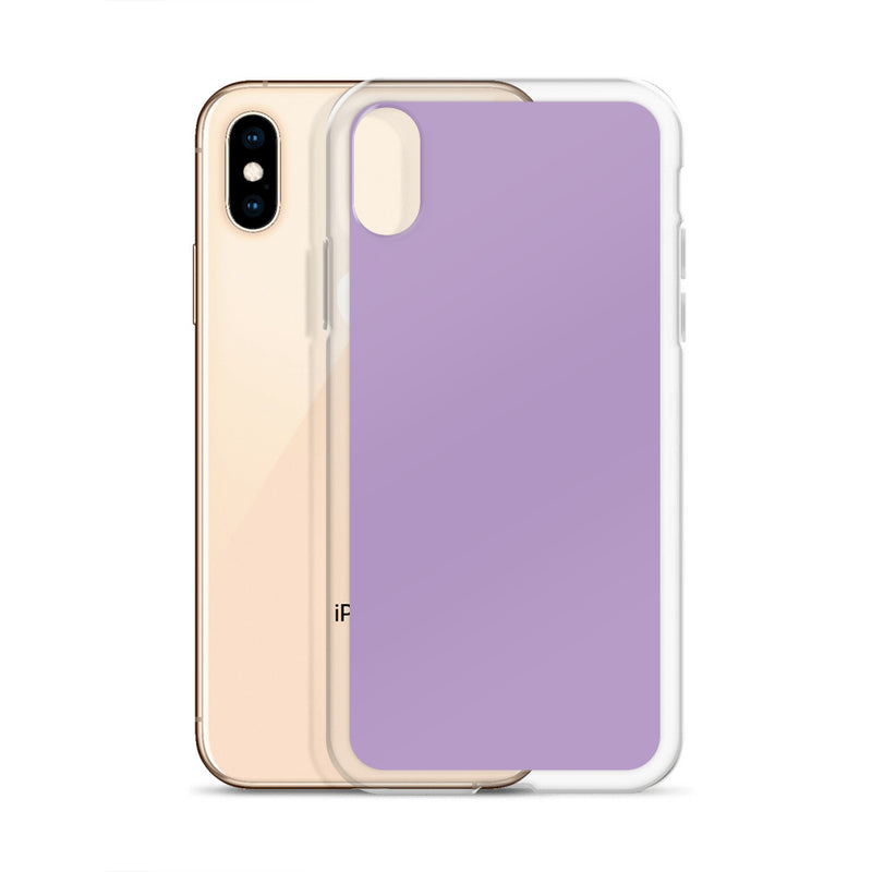 Load image into Gallery viewer, East Side Violet Purple iPhone Clear Thin Case Plain Color CREATIVETECH