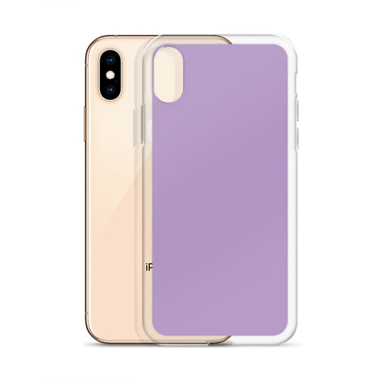 East Side Violet Purple iPhone Clear Thin Case Plain Color CREATIVETECH