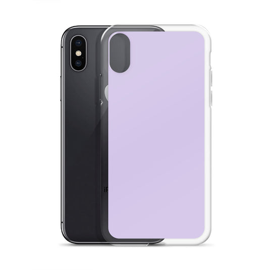 Fog Violet Purple  iPhone Clear Thin Case Plain Color CREATIVETECH