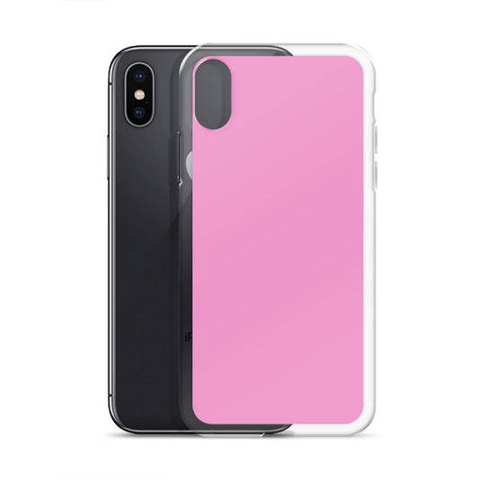 Lavender Rose Pink iPhone Clear Thin Case Plain Color CREATIVETECH