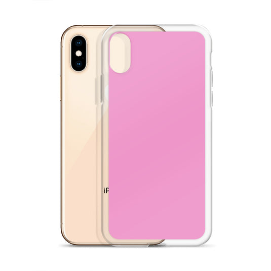 Lavender Rose Pink iPhone Clear Thin Case Plain Color CREATIVETECH