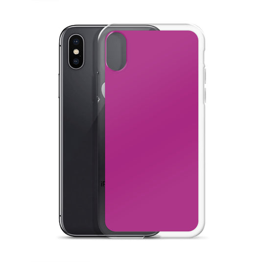 Red Violet iPhone Clear Thin Case Plain Color CREATIVETECH
