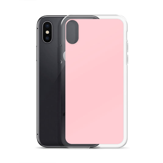 Pink iPhone Clear Thin Case Plain Color CREATIVETECH