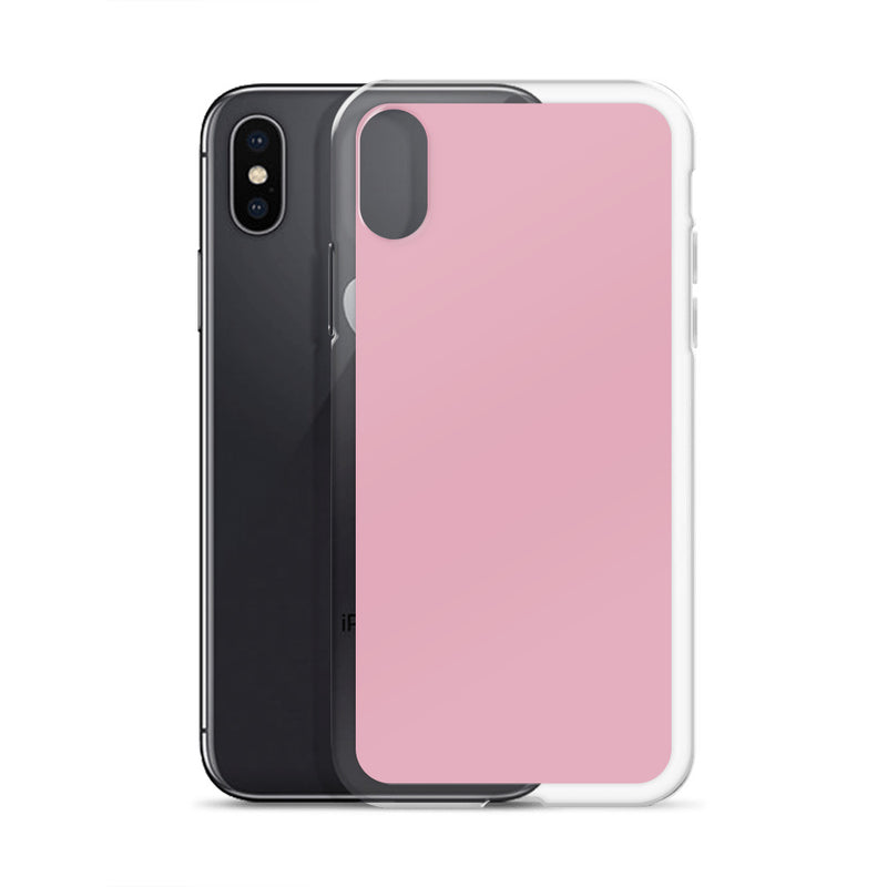 Load image into Gallery viewer, Melanie Pink iPhone Clear Thin Case Plain Color CREATIVETECH