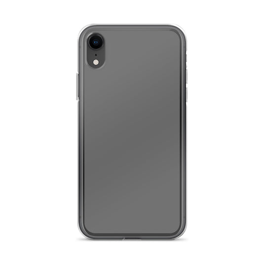 Plain Color Grey iPhone Case Clear Bump Resistant Flexible CREATIVETECH