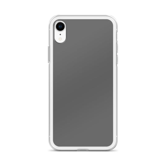 Plain Color Zambezi Grey iPhone Case Clear Bump Resistant CREATIVETECH