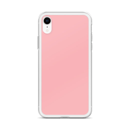 Plain Color Light Pink iPhone Case Clear Bump Resistant Flexible CREATIVETECH