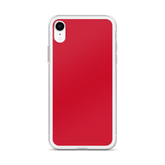 Plain Color Red iPhone Case Clear Bump Resistant Flexible CREATIVETECH