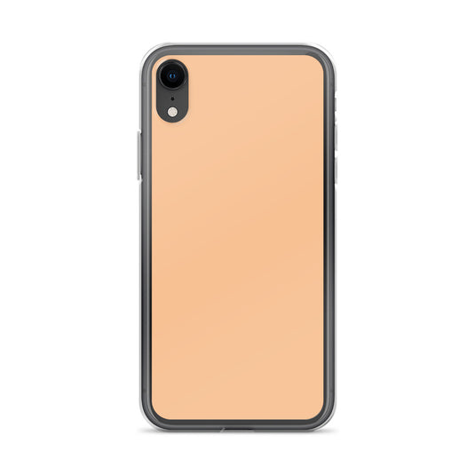 Plain Color Romantic Orange iPhone Case Clear Bump Resistant Flexible CREATIVETECH