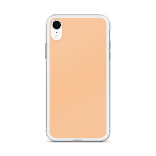 Plain Color Romantic Orange iPhone Case Clear Bump Resistant Flexible CREATIVETECH