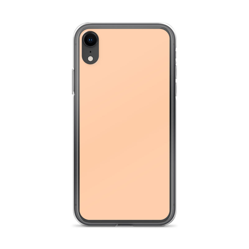 Load image into Gallery viewer, Plain Color Peach Orange iPhone Case Clear Bump Resistant Flexible CREATIVETECH