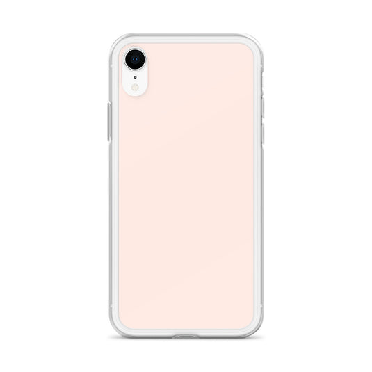 Plain Color Wisp Pink iPhone Case Clear Bump Resistant Flexible CREATIVETECH