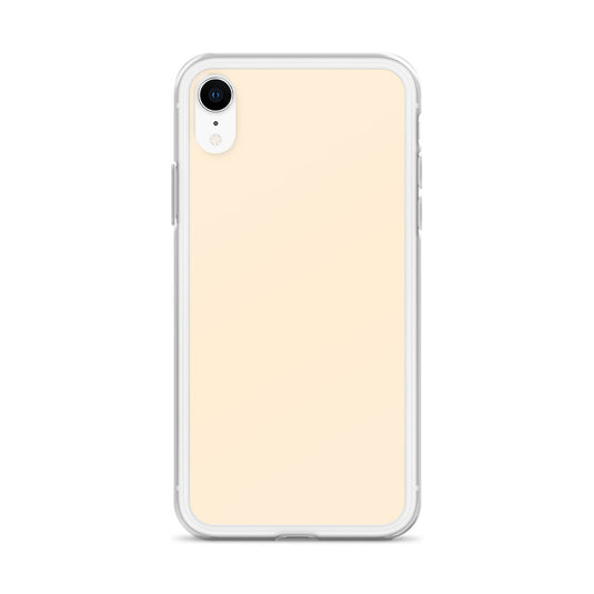 Plain Color Papaya Orange Yellow iPhone Case Clear Bump Resistant Flexible CREATIVETECH