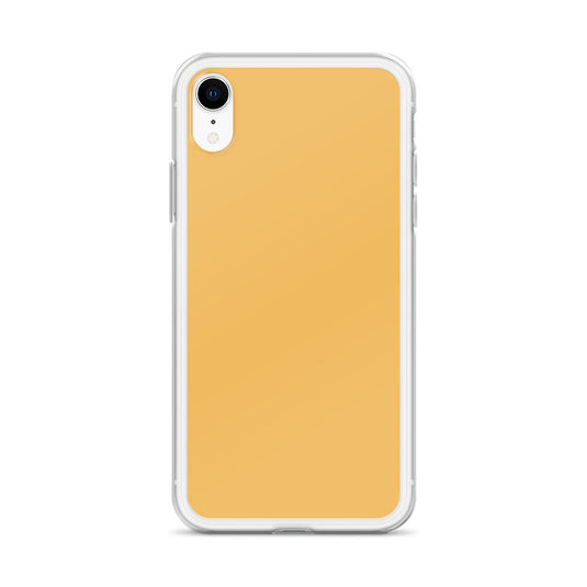 Plain Color Harvest Gold Yellow iPhone Case Clear Bump Resistant Flexible CREATIVETECH