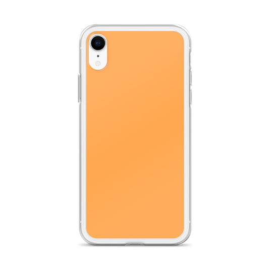 Plain Color Texas Rose Orange iPhone Case Clear Bump Resistant Flexible CREATIVETECH