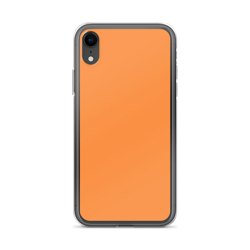 Load image into Gallery viewer, Plain Color Sea Buckthorn Orange iPhone Case Clear Bump Resistant Flexible CREATIVETECH