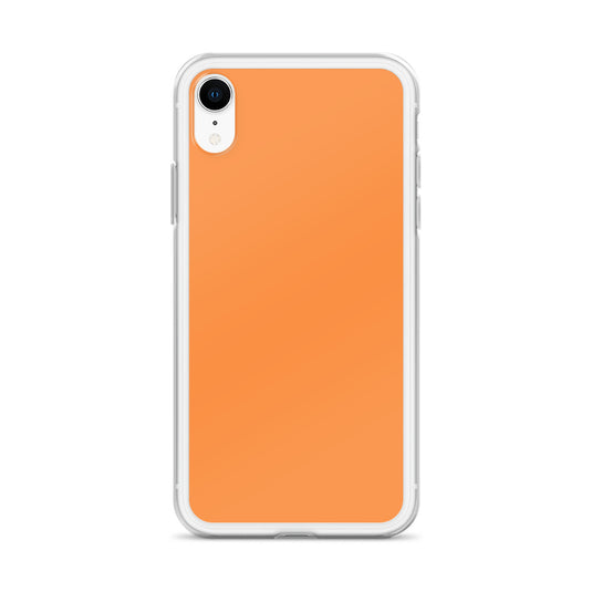 Plain Color Sea Buckthorn Orange iPhone Case Clear Bump Resistant Flexible CREATIVETECH