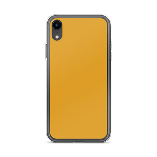 Plain Color Buttercup Orange Brown iPhone Case Clear Bump Resistant Flexible CREATIVETECH