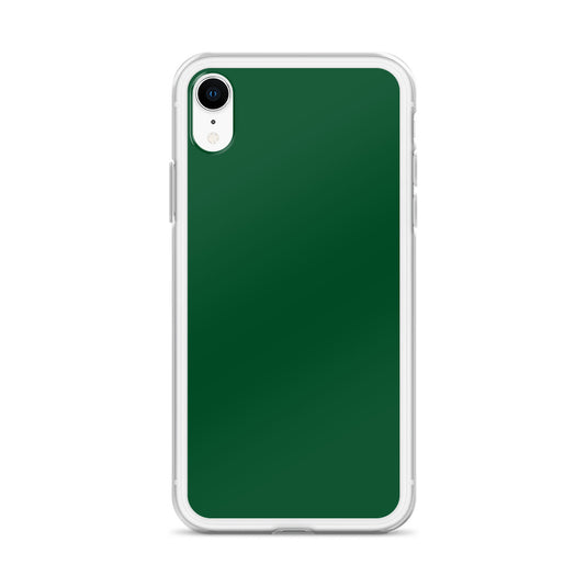 Plain Color Forest Green iPhone Case Clear Bump Resistant CREATIVETECH