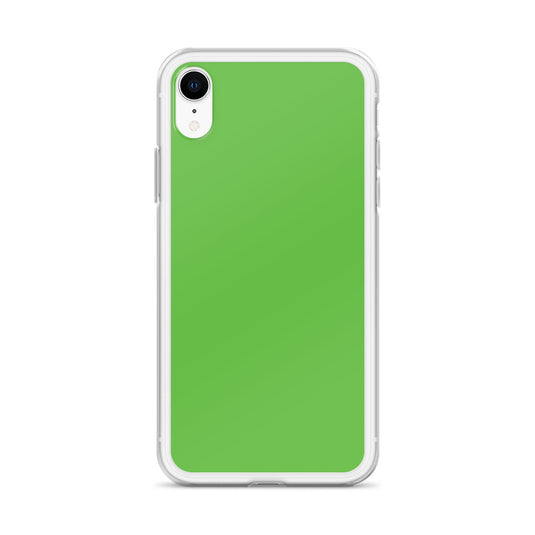 Plain Color Kelly Green iPhone Case Clear Bump Resistant CREATIVETECH