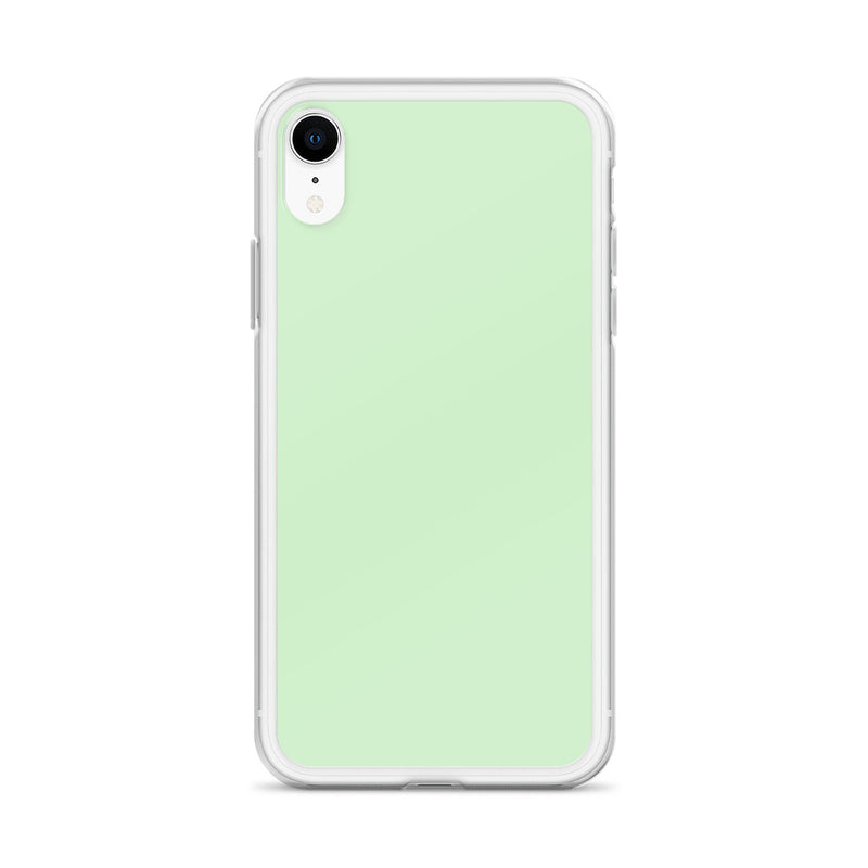 Load image into Gallery viewer, Plain Color Tara Green iPhone Case Clear Bump Resistant CREATIVETECH