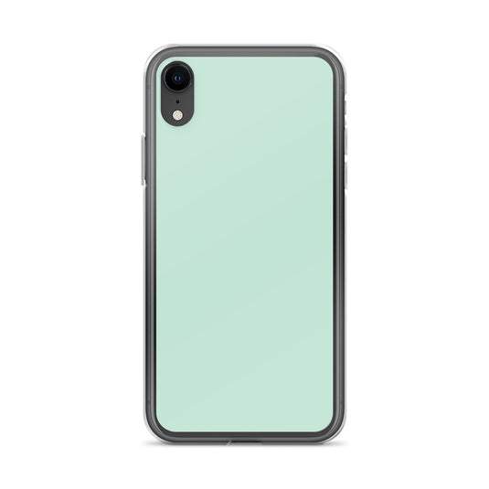 Plain Color Aero Green iPhone Case Clear Bump Resistant CREATIVETECH