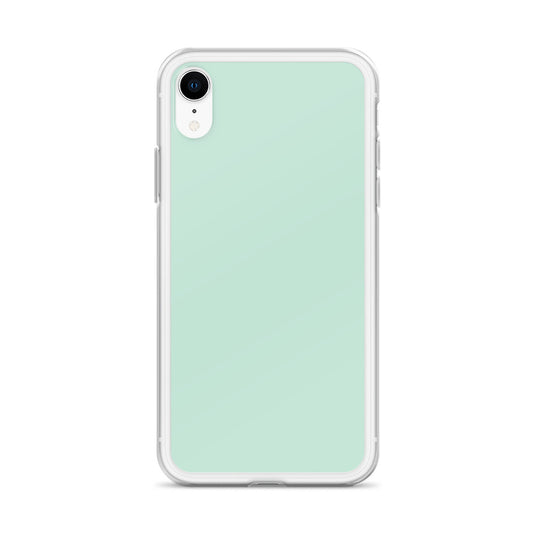 Plain Color Aero Green iPhone Case Clear Bump Resistant CREATIVETECH