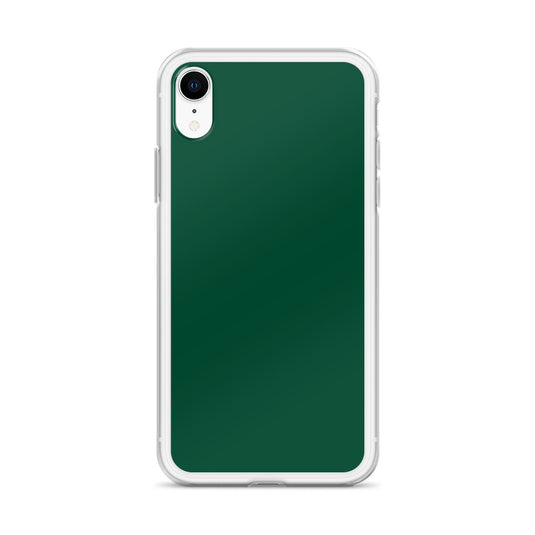 Plain Color British Racing Green iPhone Case Clear Bump Resistant CREATIVETECH